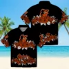 Baltimore Orioles Hawaiian Shirt - Hibiscus Stripe Orange Black - Gift For Men, Women