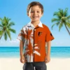 Baltimore Orioles Hawaiian Shirt - Palm Trees Orange White - Gift For Men, Women