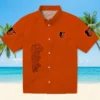 Baltimore Orioles Hawaiian Shirt - Sunset Palms Orange White - Gift For Men, Women