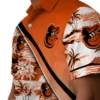 Baltimore Orioles Hawaiian Shirt - Sunset Palms Orange White - Gift For Men, Women