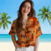 Baltimore Orioles Hawaiian Shirt - Tribal Symbols Orange - Gift For Men, Women