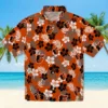 Baltimore Orioles Hawaiian Shirt - Tropical Floral Orange - Gift For Men, Women