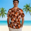 Baltimore Orioles Hawaiian Shirt - Tropical Floral Orange - Gift For Men, Women