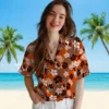 Baltimore Orioles Hawaiian Shirt - Tropical Floral Orange - Gift For Men, Women