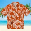 Baltimore Orioles Hawaiian Shirt - Tropical Leaf Orange White - Gift For Men, Women