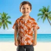 Baltimore Orioles Hawaiian Shirt - Tropical Leaf Orange White - Gift For Men, Women