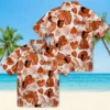 Baltimore Orioles Hawaiian Shirt - Tropical Plants Orange White - Gift For Men, Women