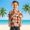 Baltimore Orioles Hawaiian Shirt - Tropical Plants Orange White - Gift For Men, Women