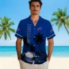 Buffalo Bills Hawaiian Shirt � Beach Sunset Blue Black, Casual Button Down For Men & Women