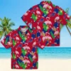 Buffalo Bills Hawaiian Shirt � Flamingo Foliage Blue Green, Casual Button Down For Men & Women