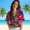 Buffalo Bills Hawaiian Shirt � Flamingo Foliage Blue Green, Casual Button Down For Men & Women