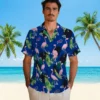 Buffalo Bills Hawaiian Shirt � Flamingo Leaf Motif Blue, Casual Button Down For Men & Women