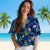 Buffalo Bills Hawaiian Shirt � Flamingo Leaf Motif Blue, Casual Button Down For Men & Women