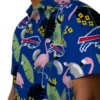 Buffalo Bills Hawaiian Shirt � Flamingo Leaves Blue, Casual Button Down For Men & Women