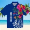 Buffalo Bills Hawaiian Shirt � Floral Polynesian Blue, Casual Button Down For Men & Women
