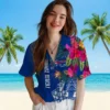 Buffalo Bills Hawaiian Shirt � Floral Polynesian Blue, Casual Button Down For Men & Women