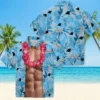 Carolina Panthers Hawaiian Shirt � Chest Illusion Blue, Casual Button Down For Men & Women