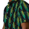 Carolina Panthers Hawaiian Shirt � Corn Motifs Black Green, Casual Button Down For Men & Women