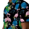 Carolina Panthers Hawaiian Shirt � Flamingo Foliage Blue Green, Casual Button Down For Men & Women