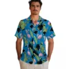 Carolina Panthers Hawaiian Shirt � Flamingo Leaves Blue, Casual Button Down For Men & Women