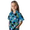 Carolina Panthers Hawaiian Shirt � Flamingo Leaves Blue, Casual Button Down For Men & Women