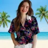 Carolina Panthers Hawaiian Shirt � Floral Toucan Blue Red, Casual Button Down For Men & Women