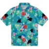 Carolina Panthers Hawaiian Shirt � Custom Hibiscus Blossoms Blue, Casual Button Down For Men & Women