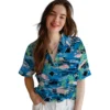 Carolina Panthers Hawaiian Shirt � Tropical Palms, Casual Button Down For Men & Women