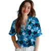 Carolina Panthers Hawaiian Shirt � Tropical Floral Pattern, Casual Button Down For Men & Women