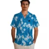 Carolina Panthers Hawaiian Shirt � Hibiscus Clusters Blue, Casual Button Down For Men & Women