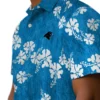 Carolina Panthers Hawaiian Shirt � Hibiscus Clusters Blue, Casual Button Down For Men & Women