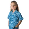 Carolina Panthers Hawaiian Shirt � Leafy Pattern Blue, Casual Button Down For Men & Women