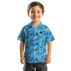 Carolina Panthers Hawaiian Shirt � Leafy Pattern Blue, Casual Button Down For Men & Women