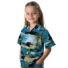 Carolina Panthers Hawaiian Shirt � Palm Horizon Blue, Casual Button Down For Men & Women