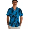 Carolina Panthers Hawaiian Shirt � Palm Leaf Blue, Casual Button Down For Men & Women