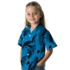 Carolina Panthers Hawaiian Shirt � Palm Leaf Blue, Casual Button Down For Men & Women