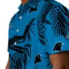 Carolina Panthers Hawaiian Shirt � Palm Leaf Blue, Casual Button Down For Men & Women