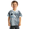Carolina Panthers Hawaiian Shirt � Palm Stripes Blue Black White, Casual Button Down For Men & Women