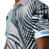 Carolina Panthers Hawaiian Shirt � Palm Stripes Blue Black White, Casual Button Down For Men & Women