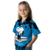 Carolina Panthers Hawaiian Shirt � Snoopy Surf Blue White, Casual Button Down For Men & Women