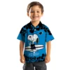 Carolina Panthers Hawaiian Shirt � Snoopy Surf Blue White, Casual Button Down For Men & Women