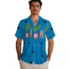 Carolina Panthers Hawaiian Shirt � Surfboard Palm Blue, Casual Button Down For Men & Women