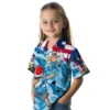 Carolina Panthers Hawaiian Shirt � Surfing Santa Blue, Casual Button Down For Men & Women