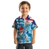 Carolina Panthers Hawaiian Shirt � Surfing Santa Blue, Casual Button Down For Men & Women