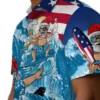 Carolina Panthers Hawaiian Shirt � Surfing Santa Blue, Casual Button Down For Men & Women