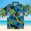 Carolina Panthers Hawaiian Shirt � Toucan Hibiscus Pineapple Blue Green, Casual Button Down For Men & Women