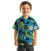 Carolina Panthers Hawaiian Shirt � Toucan Hibiscus Pineapple Blue Green, Casual Button Down For Men & Women