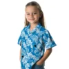 Carolina Panthers Hawaiian Shirt � Tropical Leaf Blue White, Casual Button Down For Men & Women