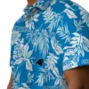 Carolina Panthers Hawaiian Shirt � Tropical Leaf Blue White, Casual Button Down For Men & Women