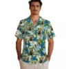 Carolina Panthers Hawaiian Shirt � Tropical Yoda Green, Casual Button Down For Men & Women
